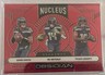 2024 Panini Obsidian - Nucleus DK Metcalf, Tyler Lockett, Geno Smith #22 Red /75