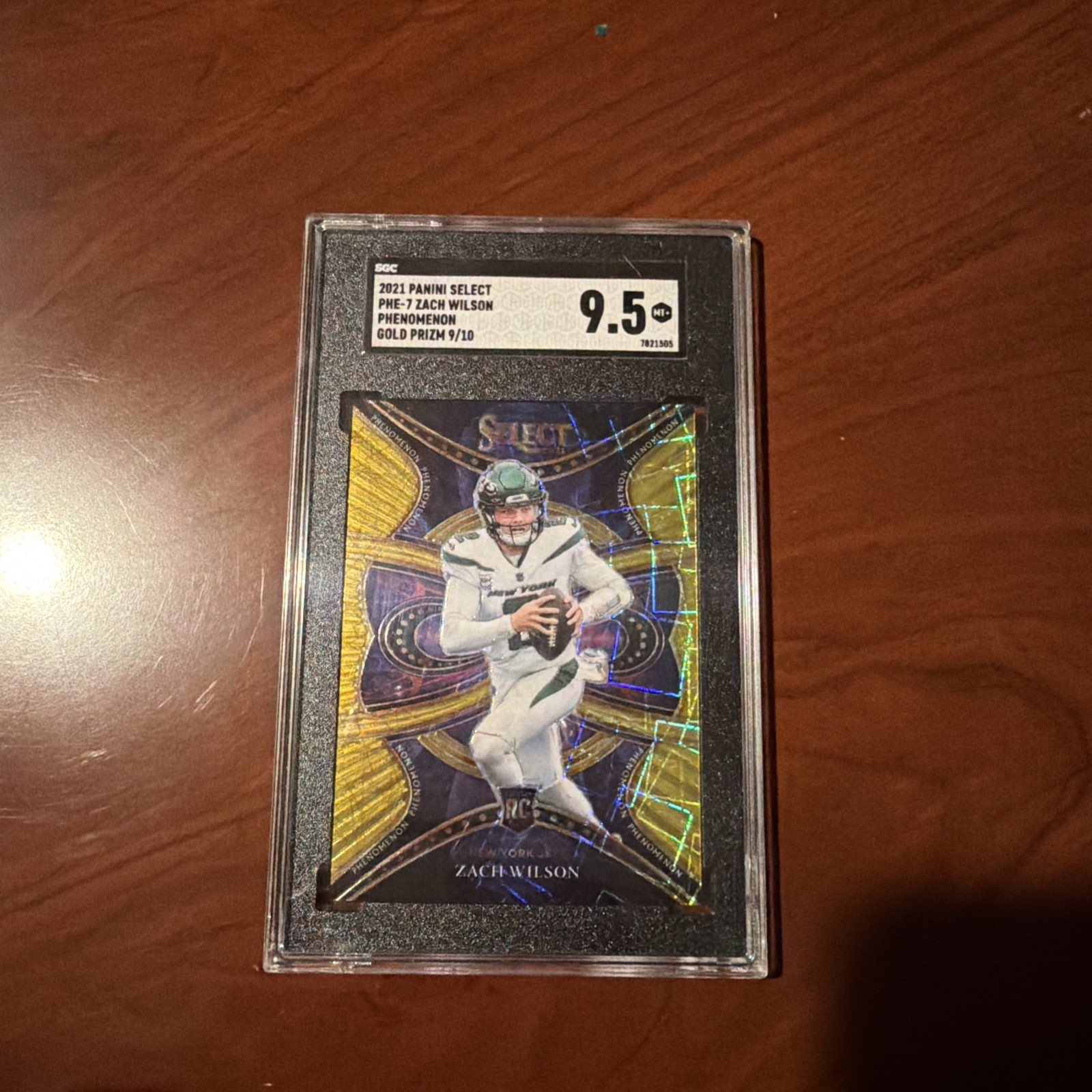 Zach Wilson Panini Select Phenomenon #PHE7 Gold