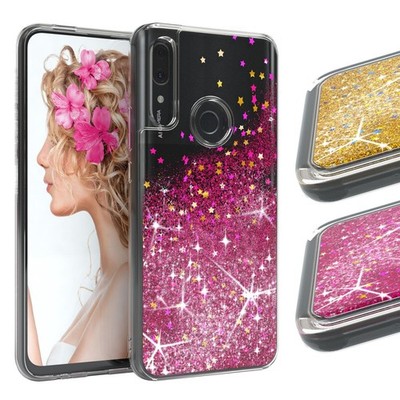 EAZY CASE für Huawei P Smart Z / Y9 Prime (2019) Glitzer Hülle Flüssig Silikon