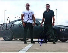 Paul Walker Vin Diesel autographed 11x14 signed Photo Picture with COA