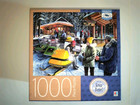 Lot Of 2 Milton Bradley Premium Quality Blueboard 1000 PC Puzzles — photo 2