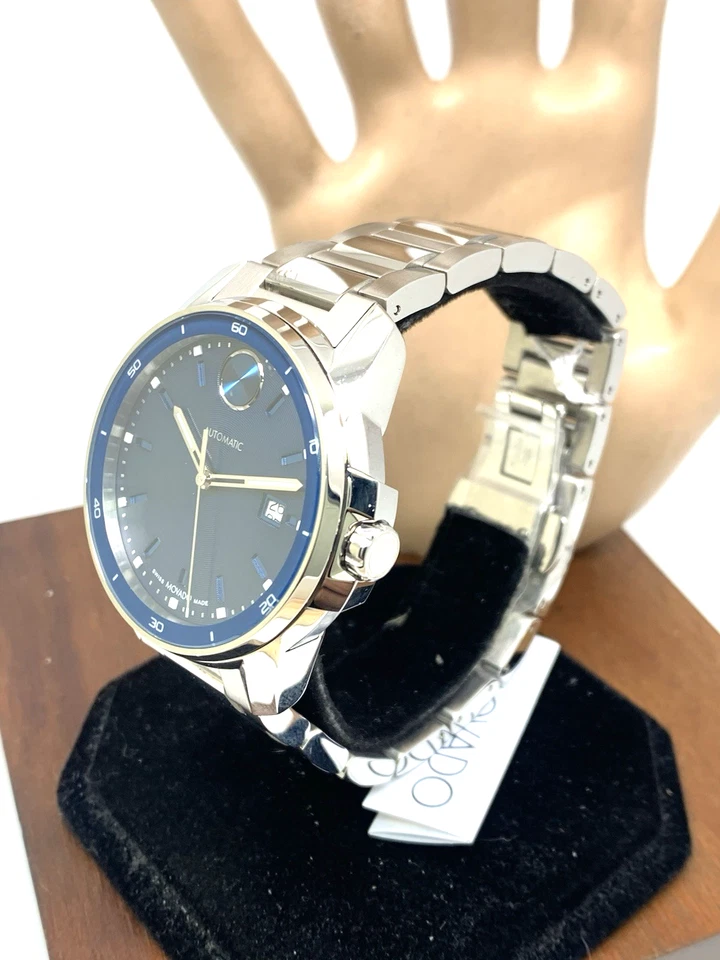 Movado Men's Watch 3601249 Bold Verso Swiss Automatic Blue Dial Steel 43mm - Image 2 of 4