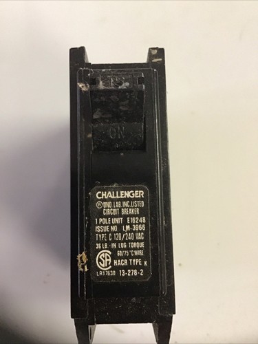 Challenger C120 Plug-In Breaker | Breaker Outlet Challenger C120 Plug-In Breaker | Breaker Outlet