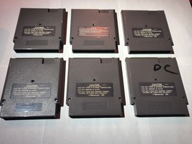 NES 6 Cart Lot, Super Off Road, Seicross, Skyshark, Monopoly, Bases Loaded 1+3