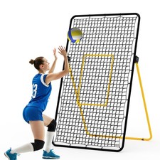 7x4FT Rebounder Net w/ 5 Adjustable Angles for Volleyball  Baseball Heavy-Duty