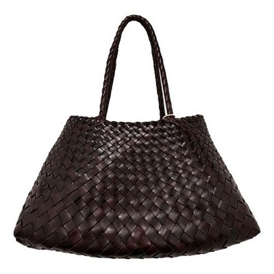 Dragon Diffusion SANTA CROCE Shoulder Bag Big Dark Brown 153254630