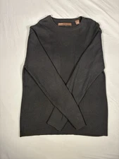 Perry Ellis Men's Long Sleeve Black Sweater Size Large 