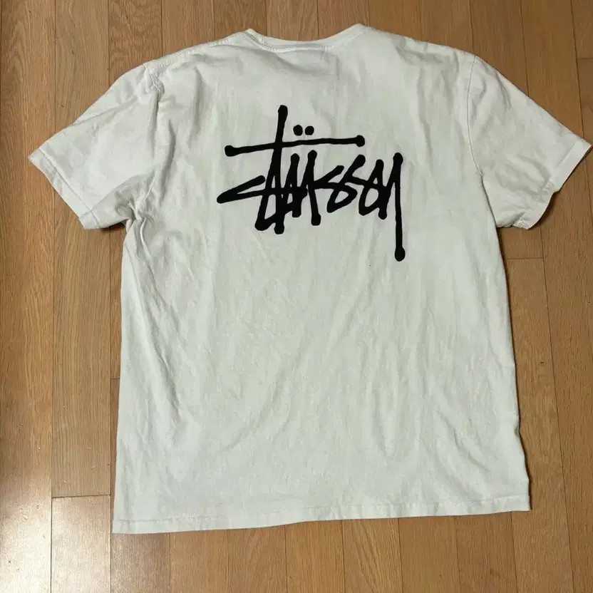 Stussy Basic T-Shirt - White, Men's Casual Tee thumbnail 3