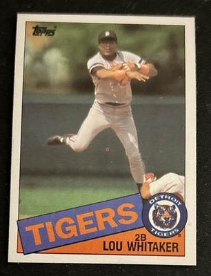 1985 Topps Lou Whitaker Baseball Card #480 Tigers 2B VG O/C | eBay