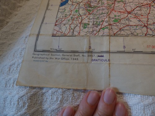 WW2 Royal Air Force RAF OS Map – Midlands England Sheet 8 1944 - Picture 6 of 12