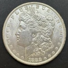 1882-O Morgan Dollar US 90% Silver $1 Coin BU Cartwheel Luster & Die Crack