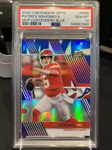 2024 Panini Contenders Optic Patrick Mahomes II MVP Blue /99 #MVP-PMS PSA 10