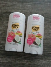 Lot of 2 Power Stick for Her Aluminum-Free Deodorant, Peony Coconut