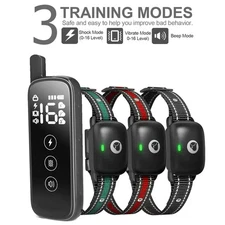 2600 FT Remote Dog Shock Training Collar Rechargeable Waterproof Pet Trainer