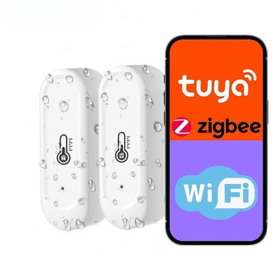 Tuya Smart WiFi or ZIgbee IP65 Outdoor Temperature Humidity Sensor APP control