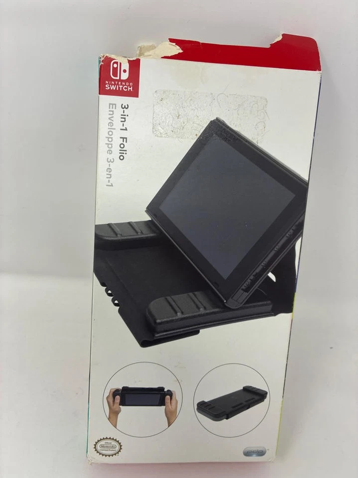 PDP Gaming 3-In-1 Folio Screen Protector, Stand, Enhanced Grip: Black - Nintendo - Image 3 of 4
