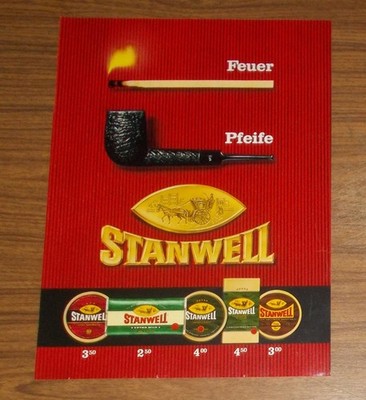 Seltene Werbung STANWELL Extra Mild Pfeifentabak - Feuer Pfeife Stanwell 1971