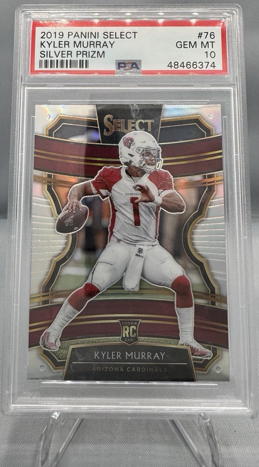 🔥2019 Select Kyler Murray Concourse Prizm Silver Rookie Card RC PSA 10 #76 💎
