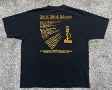 Vintage Pittsburgh Penguins Shirt Mike Lange XL Script Spellout AOP Rare 90s VGC