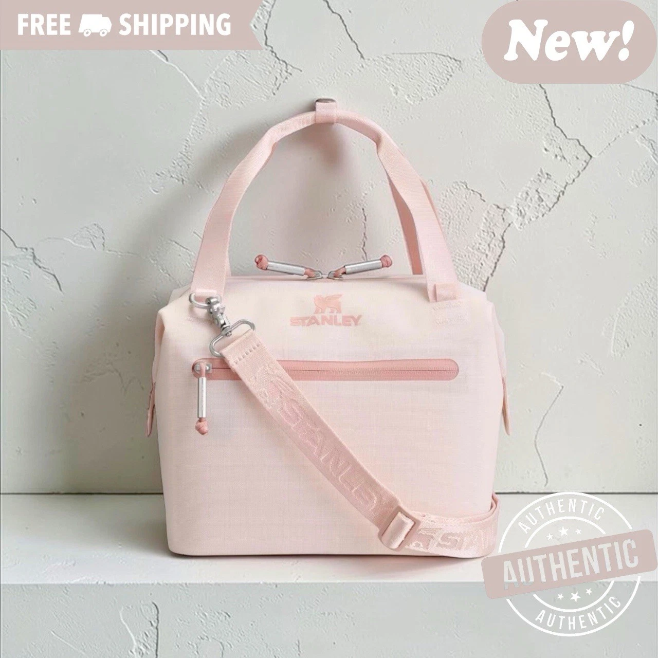Stanley 10 Cans/7.4qt All Day Julienne Mini Bag Cooler-Rose Quartz Free Shipping