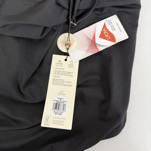 Costume da bagno donna CALIA taglio scollato pezzo unico nero nuovo con etichetta donna taglia 10 - Foto 9 di 10
