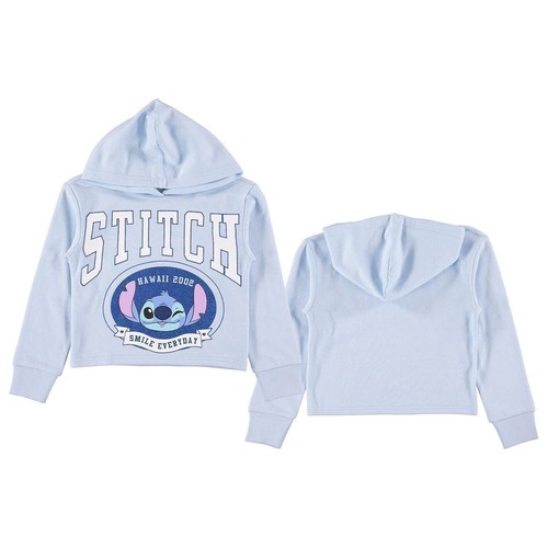 Disney Lilo & Stitch Girls Hoodie - Stitch Skimmer Pull Over Hoodie- Little... - Picture 7 of 26