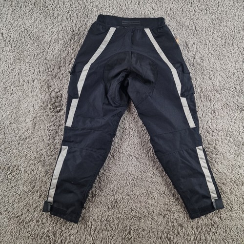 Frank Thomas Trousers Mens Medium Reflective Motorcycle Black Textile Armour - Picture 11 of 14