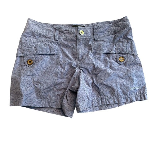 Marmot Shorts Size 6 Women's Ginny Dusty Denim Barcelona Shorts Purple Floral - Picture 3 of 11
