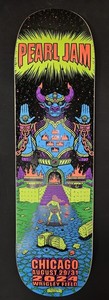 Pearl Jam 2024 8/29 8/31 Wrigley Field Chicago Skate Deck Skateboard Romero NEW
