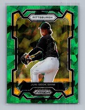 2024 Panini Prizm #290 Jun-Seok Shim Green Ice Prizms