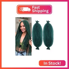 Marley Twist Braiding Hair for Faux Locs Dark Green Braiding Hair Extension