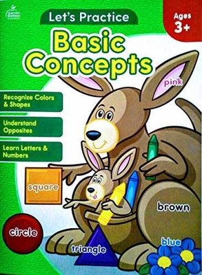 Let's Practice Basic Concepts - Staple Bound, by Carson Dellosa - Very Good c