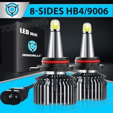 8-sided Hb49006 Led Headlight Low Beam Bulbs Kit 3000000lm 6500k Cool White 2x 8-sided Hb49006 Led Headlight Low Beam Bulbs Kit 3000000lm 6500k Cool White 2x