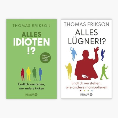 Thomas Erikson Alles Idioten + Alles Lügner + 1 exklusives Postkartenset