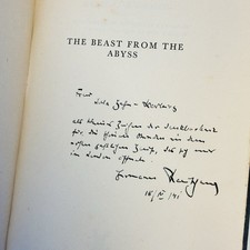 The Beast From The Abyss - Hermann Rauschning - Signed First Edition 1941