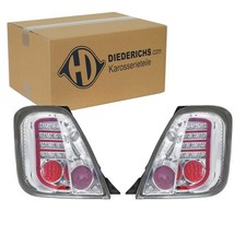 DIEDERICHS TUNING LED RÜCKLEUCHTEN CHROM KLARGLAS passend für FIAT 500 | 3405995