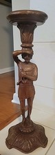 Mid 19th Century Figural Wood Carved Sellette...