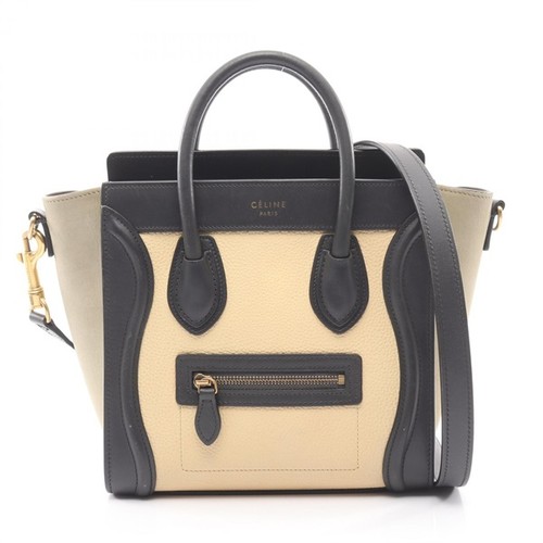 Celine Luggage Nano Shopper Handbag Women Compact Leather Crossbody