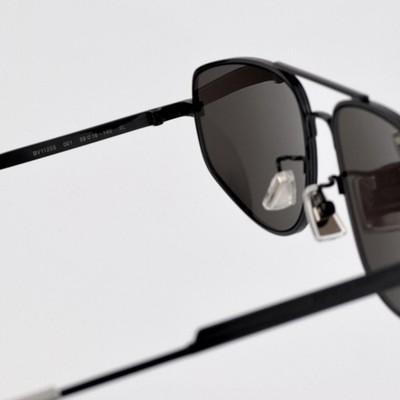 Bottega Veneta Women Sunglasses Black Grey Pilot BV1125S 001 BRAND NEW Bottega Veneta Tapered Pilot Sunglasses BV1125S 001 Black  main image 2