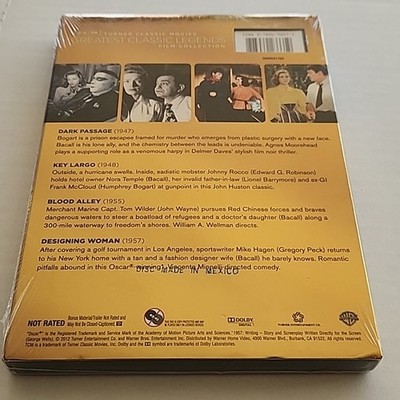 Sealed New TCM Greatest Classic Legends: Lauren Bacall Key Largo Blood Alley