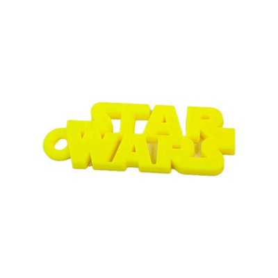 3D Printed Star Wars Logo Keychain Yellow Star Wars Keychain 3.5'' x 1.25'' New