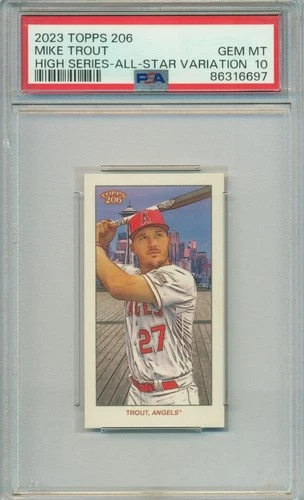 2023 TOPPS 206 HIGH SERIES ALL-STAR VARIATION MIKE TROUT PSA 10
