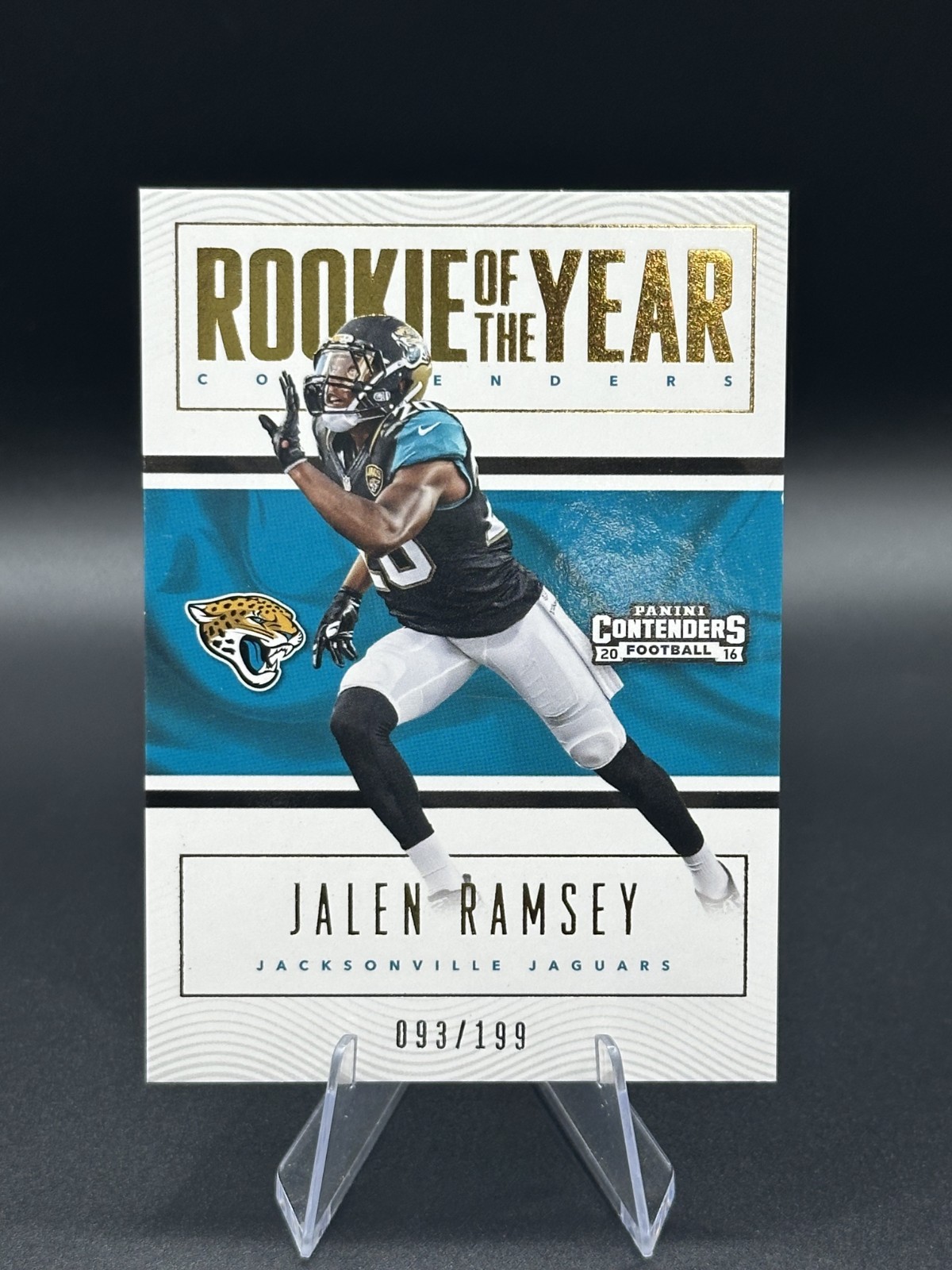 Jalen Ramsey Panini Contenders Rookie of the Year Contenders #23 Gold