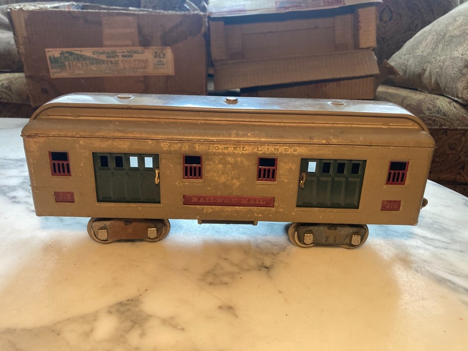 1920s Prewar Lionel 342 Train set with 318 engine 309, 310 & 312 Cars ...