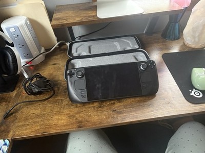 Valve Steam Deck 256GB Handheld Gaming System Black LCD with Case and Charger