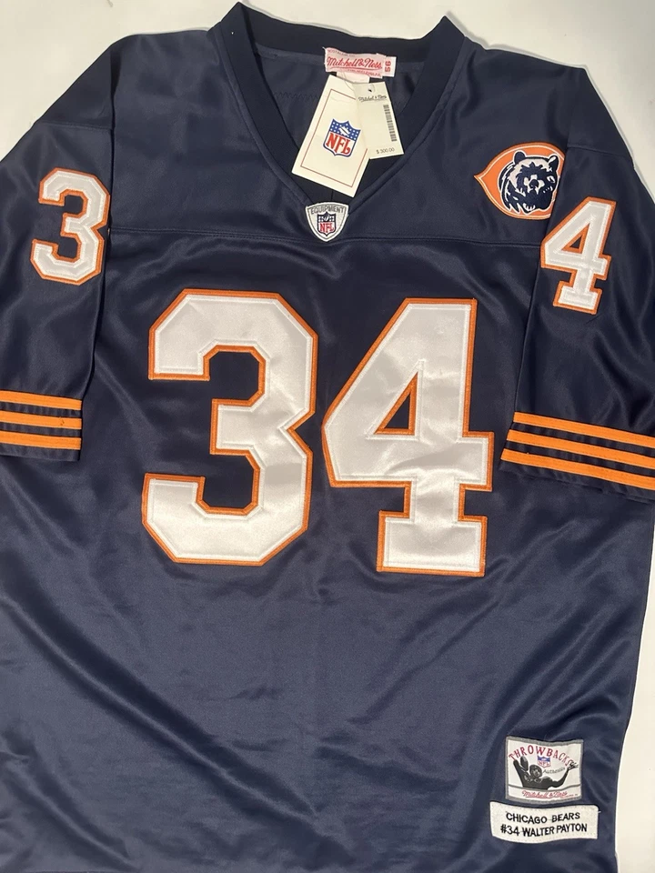 Camiseta Mitchell & Ness Walter Payton 56 3XL Chicago Bears 1985 retro nueva con etiquetas $300 Foto 2 de 4