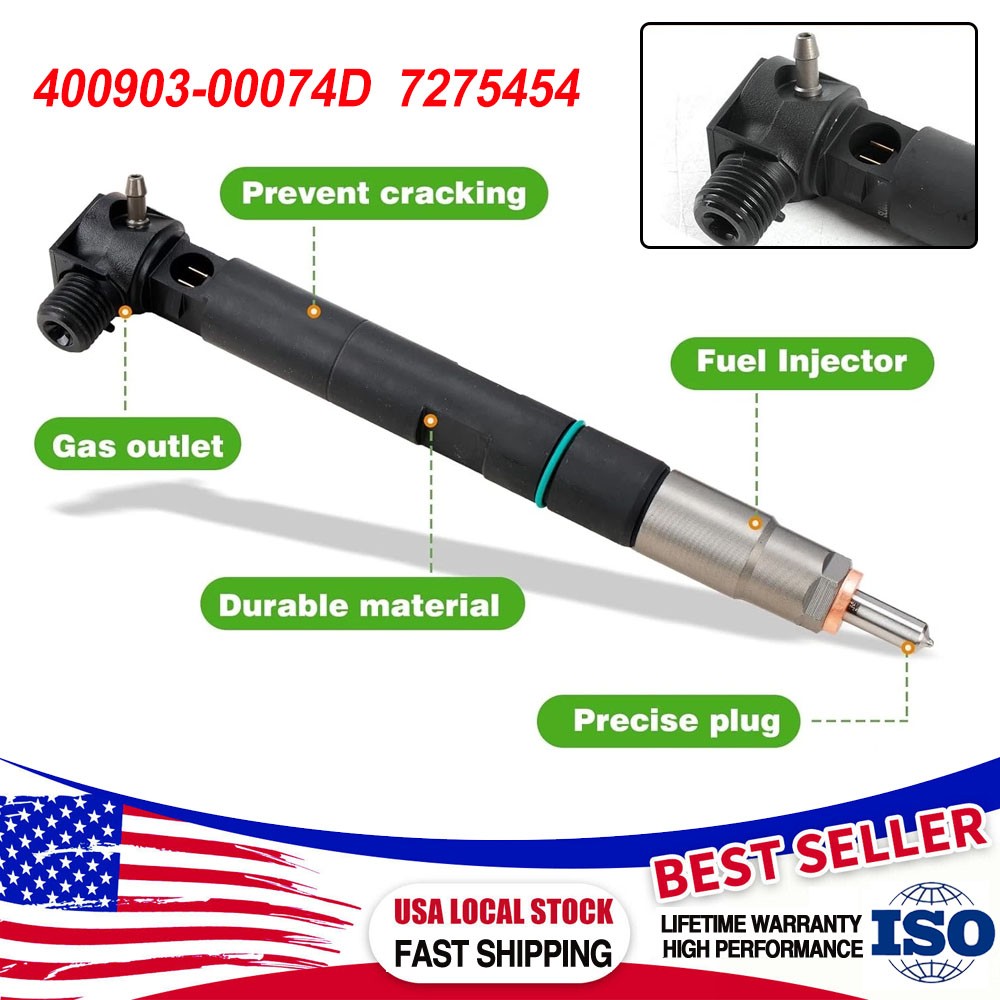 1x Fuel Injector Fits For Delphi 7516848 / 28337917 Bobcat 7275454 / D18 D24 New