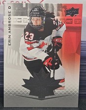 2021 Upper Deck Team Canada Erin Ambrose 🇨🇦🇨🇦🇨🇦 Montreal Victoire 