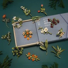 Women Fashion Plant Leaf Brooch Ladies Pearl Party Leaf Pin Jewelry Accessories