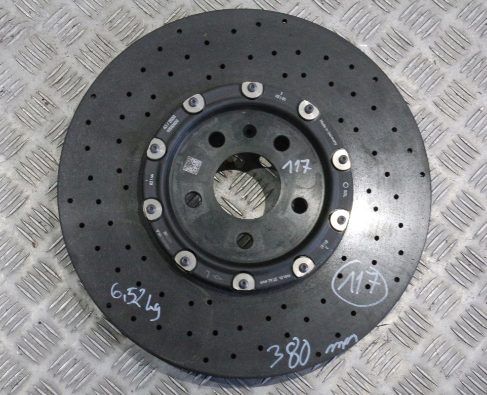 LAMBORGHINI HURACAN EVO CARBON CERAMIC BRAKE DISC ROTOR CALIPER SET LIKE NEW OEM